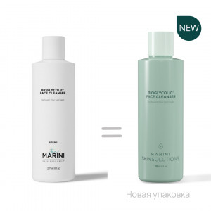 Marini SkinSolutions Bioglycolic Face Cleanser Очищающая эмульсия на основе гликолевой кислоты для выравнивания тона и рельефа кожи (178 мл.)